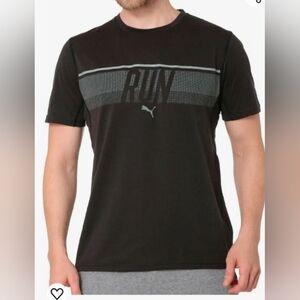 Puma, Men's athletic Tee, size medium, color black
